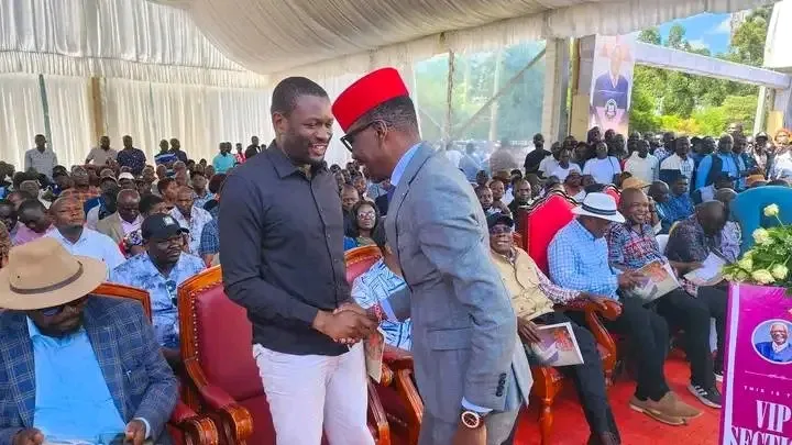 Kimilili MP Didmus Barasa and Nairobi County Senator Edwin Sifuna at a past function