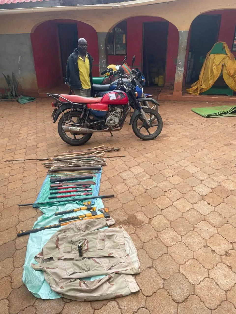 Three suspects have been arrested over the murder of Bungoma businessman Nathan Masai Wasama, who was shot dead at his shop in Cheptais. Detectives also recovered weapons, motorcycles and other items during a raid.