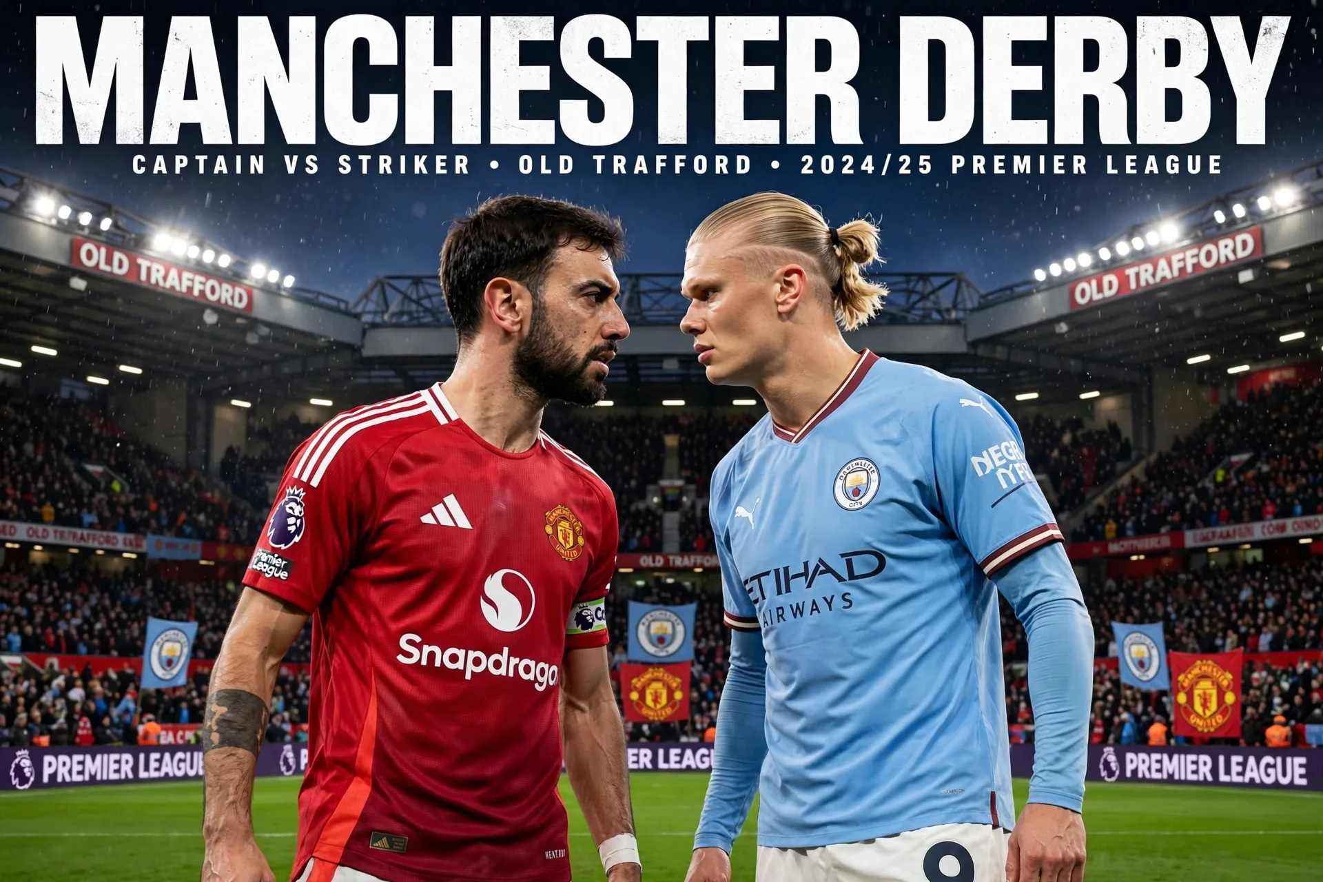 Manchester United vs Manchester City derby at Old Trafford Premier League