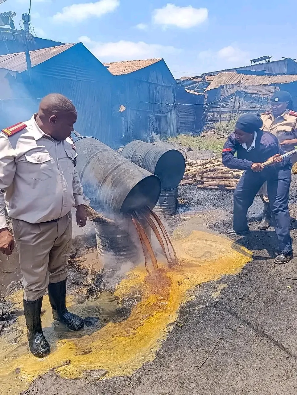 Police Seize 3,200 Litres of Illicit Brew in Kahawa West, One Suspect Arrested

