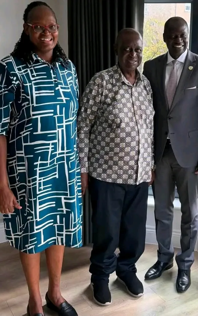 Oburu Oginga Hosts Maurice Makoloo During UK Medical Trip