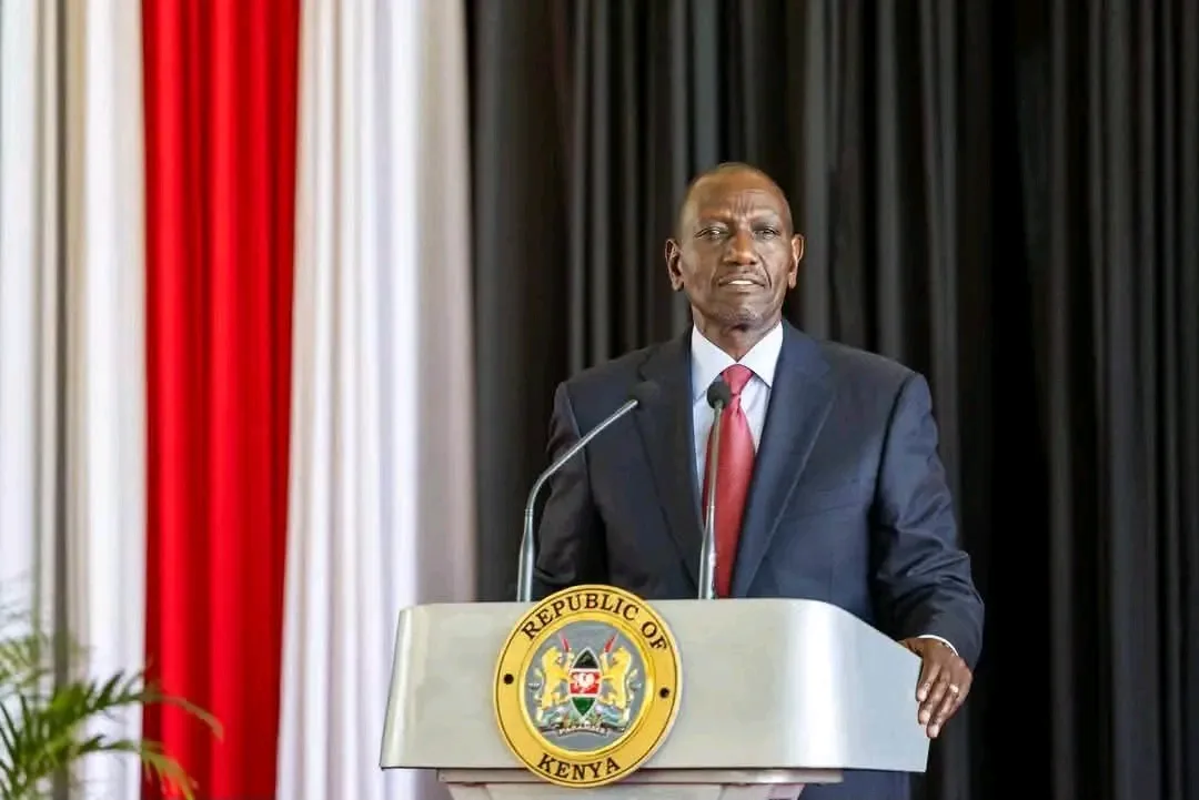 President William Ruto at a past function 