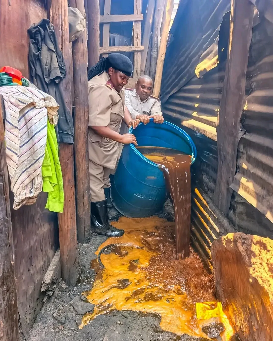 Police Seize 3,200 Litres of Illicit Brew in Kahawa West, One Suspect Arrested