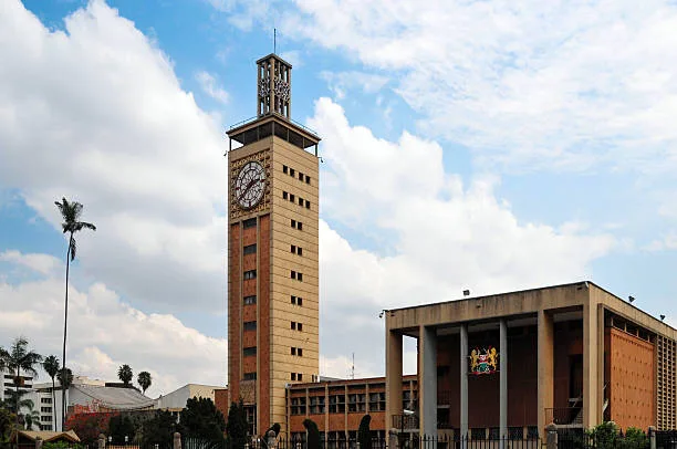 Parliament clock tower in Nairobi where Transport Committee sits