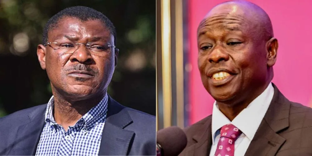 Moses Wetangula and Rigathi Gachagua side-by-side portraits