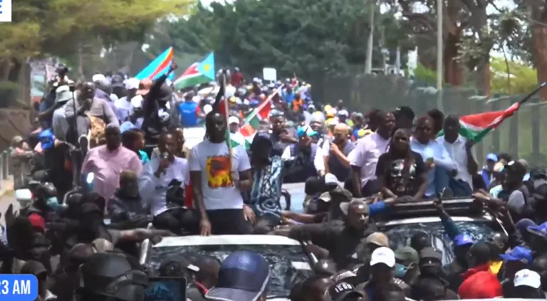 Thousands of supporters attend Edwin Sifuna Linda Mwananchi opposition rally in Nairobi on Sunday 13th September 2026, two youths killed near rally