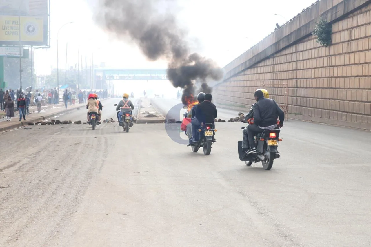 Chao erupt in Nairobi over fuel prices.