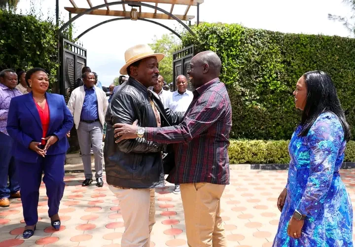 Kalonzo Musyoka visit gachagua in Wamunyoro.