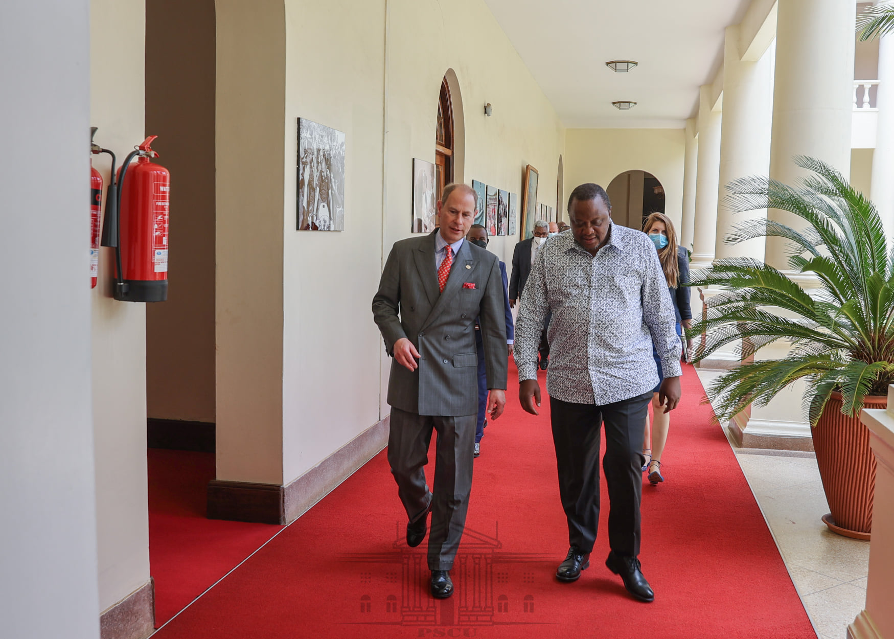President Kenyatta Holds Talks With His Royal Highness Prince Edward