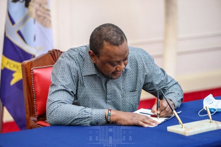 President Kenyatta Signs Six Parliamentary Bills Into Law