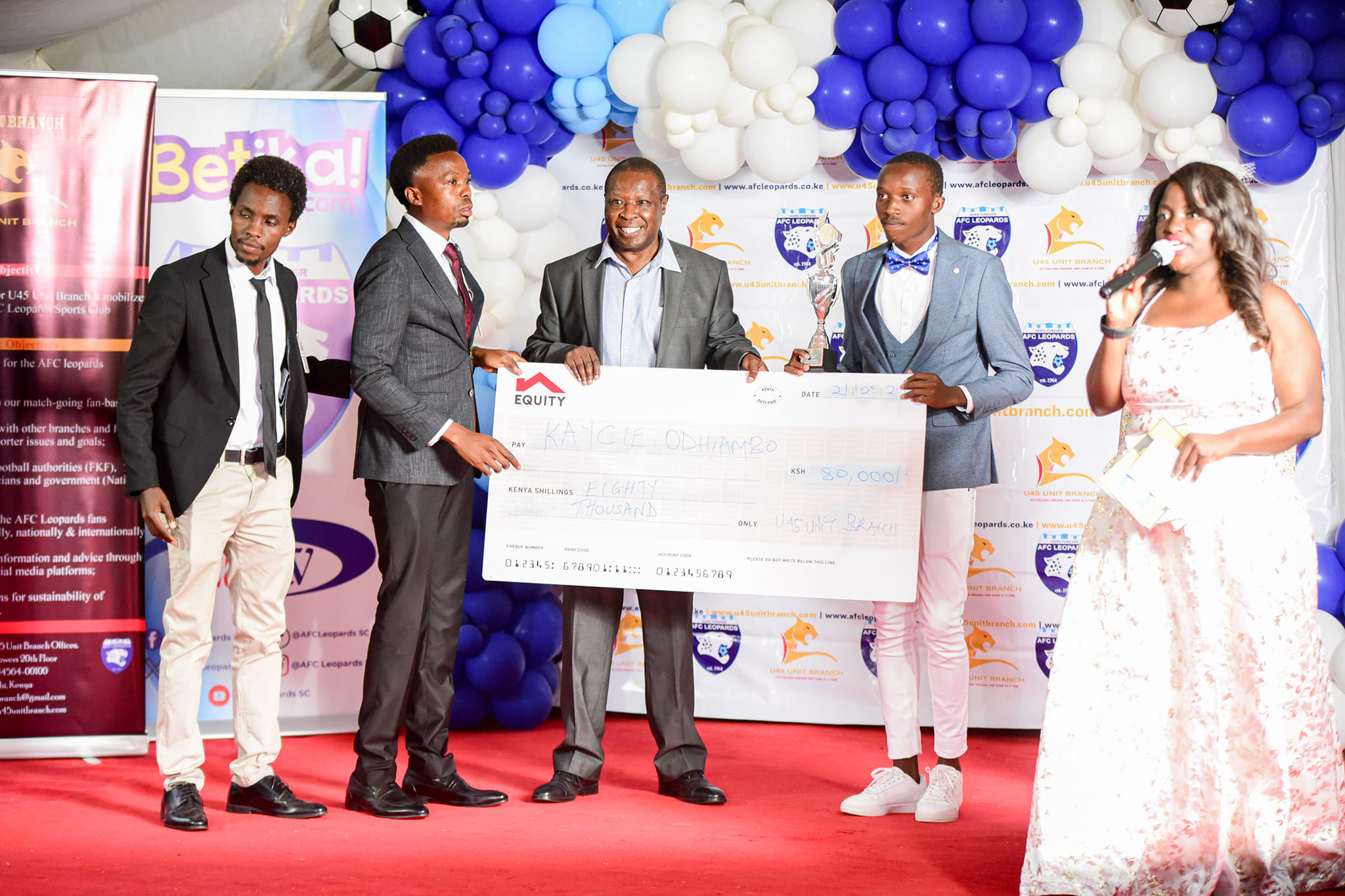 U45 Unit Branch Chairman predicts a bright future for AFC Leopards.                        