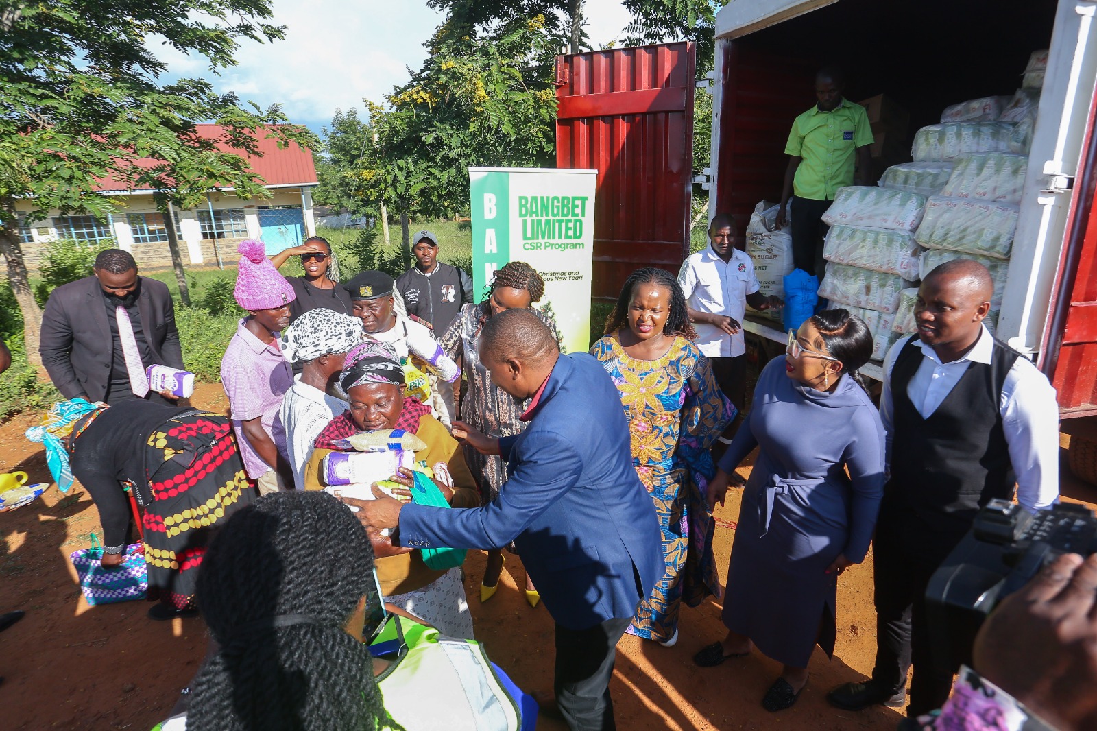BangBet Brings Joy to Makueni: Food Donations for Widows and Orphans