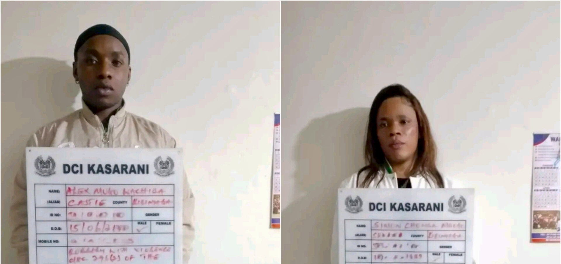 Kasarani: Two Men Nabbed for Posing as Female Masseuses in Online Robbery Scam