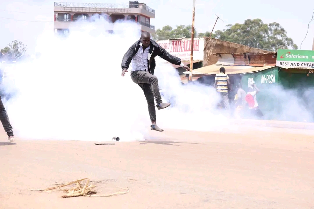 Natembeya Tear-Gassed During Protest Against Nzoia Sugar Privatization
