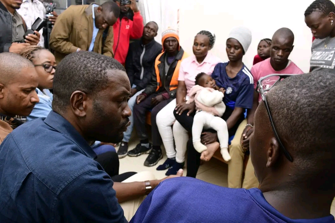 Edwin Sifuna, Babu Owino Condole Family of Man Shot Dead After Kitengela Rally