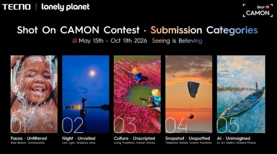 TECNO Launches Global ShotOnCAMON Challenge Giving Kenyans Chance to win 1Million and trip to Philipines through Mobile Photography